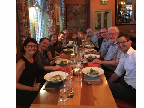 Participants have an evening dinner before the 19 June 2018 GORDS meeting, held in Newcastle