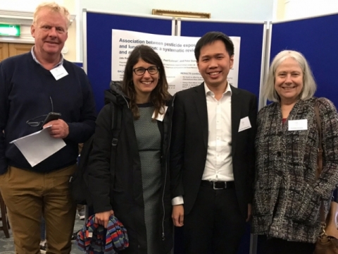 Paul Cullinan, Sara De Matteis, Jate Ratanachina and Kate Venables (Oxford University) pictured during the UK & Ireland Occupational & Environmental Epidemiology and Exposure Science meetings held at the IOM, Edinburgh