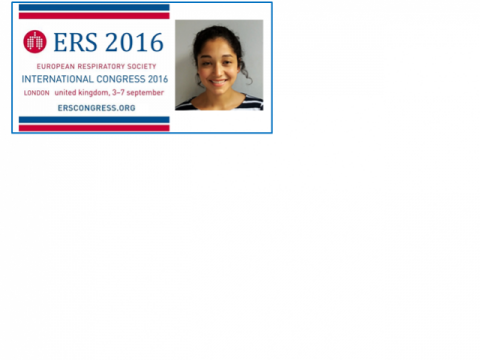 Image of Jennifer Canizales, who presented at the ERS (European Respiratory Society) Congress 2016, held 3-7 September in London