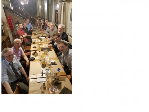 Participants of the first “EuroGORDS” meeting in Leuven, Belgium on 14 October 2016, at an evening meal